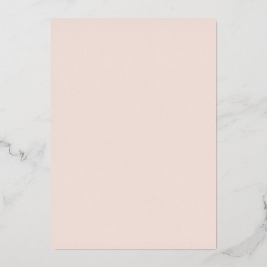 Roze Rose Goud Bloemen Tiara Vlinder Quinceanera Folie Uitnodiging (Achterkant)