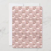 Roze Rose Goud Parijs Quinceañera Viering Kaart (Achterkant)