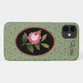 Roze Rose iPhone 11 Hoesje (Achterkant (horizontaal))