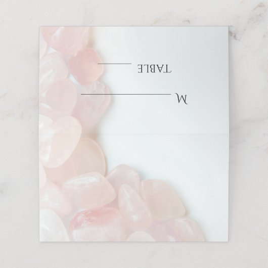 Roze Rose kwarartz Wedding (Buitenkant ongevouwen)