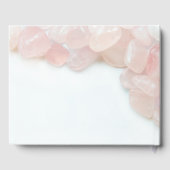 Roze Rose kwarartz Wedding Gastenboek (Achterkant)