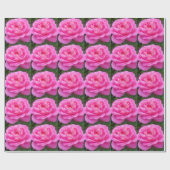 Roze Rose "Leonardo Da Vinci" Cadeaupapier (Vlak)