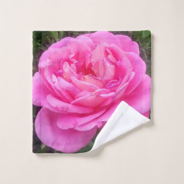 Roze Rose "Leonardo Da Vinci" Washandje