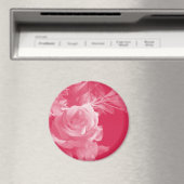 Roze Rose Magnet Magneet (Insitu (Vaatwasser))