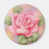 Roze Rose Magnet Magneet (Voorkant)