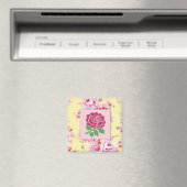 Roze Rose Magnet Magneet (Insitu (Vaatwasser))