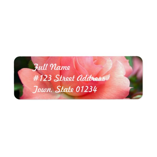 Roze Rose Mailing Label (Voorkant)