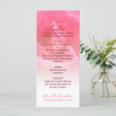 Roze Rose Menu (Staand voorkant)