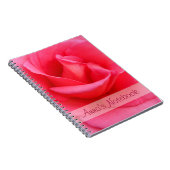 Roze Rose Notitieboek (Rechterzijde)