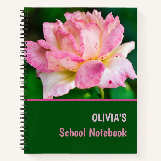 Roze Rose Notitieboek (Voorkant)