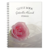 Roze Rose op het witte huwelijk Notitieboek (Voorkant)