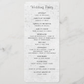 Roze Rose Oude Muur  Stijl Dagboek Trouwen Programma (Achterkant)