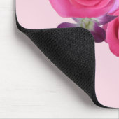 Roze Rose Paarse Orchidee Mousepad Naam Muismat (Hoek)
