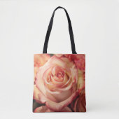 Roze Rose Petals Canvas tas (Voorkant)