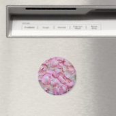 Roze Rose Petals Magneet (Insitu (Vaatwasser))