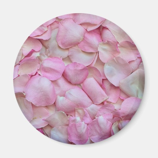 Roze Rose Petals Magneet (Voorkant)