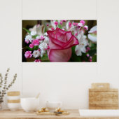 Roze Rose Poster (Keuken)
