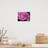 Roze Rose Poster (Keuken)