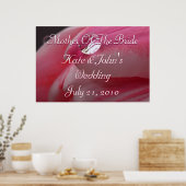 Roze Rose Poster (Keuken)