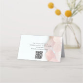 Roze Rose Quartz Stones Salon Spa Folded Klantenkaartje (Achterkant)