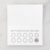 Roze Rose Quartz Stones Salon Spa Folded Klantenkaartje (Binnenkant ongevouwen)