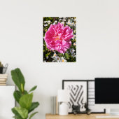 Roze Rose Rozen David Austin Flower Garden Poster (Thuiskantoor)