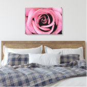 Roze Rose schets ontwerp Canvas Afdruk (Insitu (Slaapkamer))