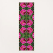 Roze Rose Schilderij Abstracte Bloemenkunst Yogamat (Voorkant)