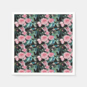 Roze Rose Shabby Chic floral Serviette Napkins Servet (Voorkant)