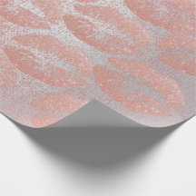 Roze Rose Silver Glitter Kiss Lips Makeup Blush