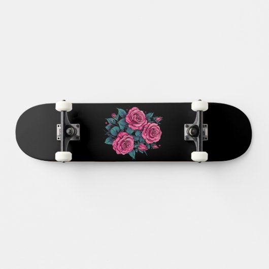 Roze Rose Skateboard (Horizontaal)