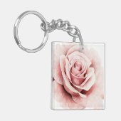Roze Rose Sleutelhanger (Voorkant Links)