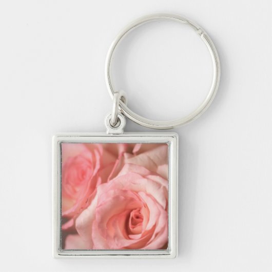 Roze Rose Sleutelhanger (Voorkant)