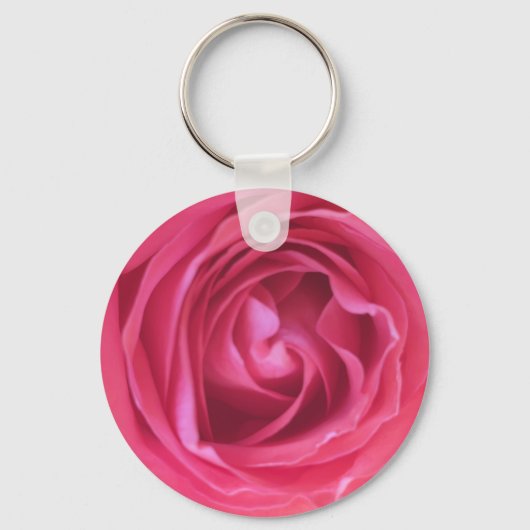 Roze Rose Sleutelhanger (Voorkant)