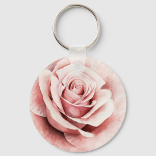 Roze Rose Sleutelhanger