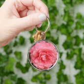  Roze Rose Sleutelhanger (Hand)