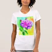 Roze Rose T-Shirt (Voorkant)