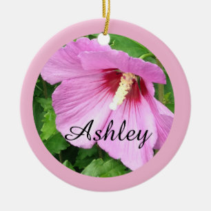 Roze Rose van Sharon Foto gepersonaliseerd Keramisch Ornament