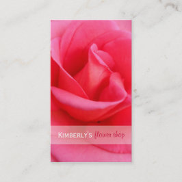 Roze Rose Visitekaartje