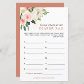 Roze Rose Wat is er in de luier tas douche spel (Voorkant / Achterkant)