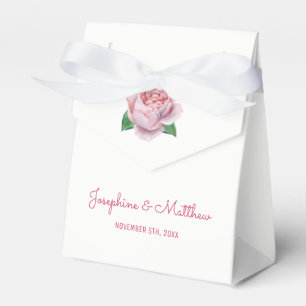 Roze Rose Wedding Bedankdoosjes