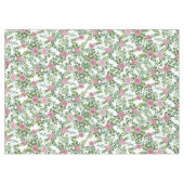 Roze Rose Wedding Floral Pastel Spring Tafelkleed (Voorkant (Horizontaal))