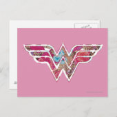 Roze Rose WW Briefkaart (Voorkant / Achterkant)