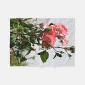 Roze Rose Zachte Deken (Voorkant (Horizontaal))
