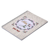 Roze Rosebud custom Mom Notitieboek (Linkerzijde)