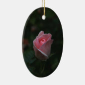 Roze rosebud keramisch ornament (Rechts)