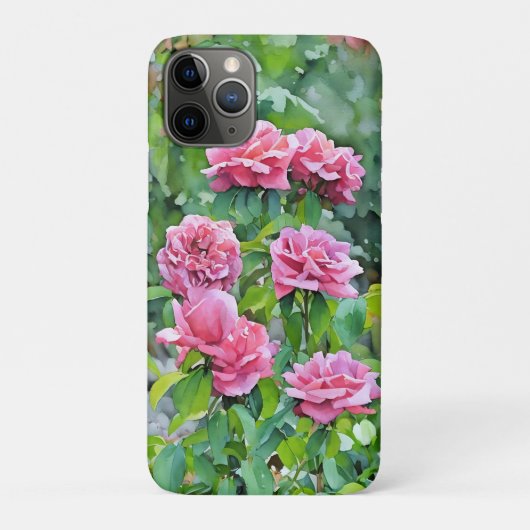 Roze Roses Art Roos Tuin Telefoon Case (Achterkant)
