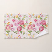  roze Roses Bouquet Floral Pattern Bad Handdoek (Handdoek)