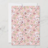 Roze Roses Bride Vrijgezellenfeest Kaart (Achterkant)