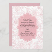 Roze Roses Funeral Memorial (Voorkant / Achterkant)